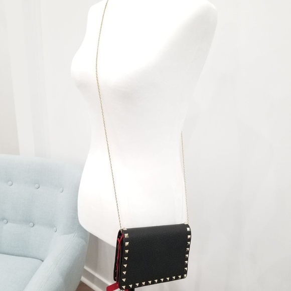 Valentino Handbags - Sold Tradesy Valentino Rockstud Chain Pouch